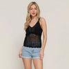 V-Neck Crochet Sweater Top