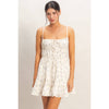 Floral Strapless Tiered Dress