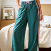 Striped Wide Leg Track Pants
