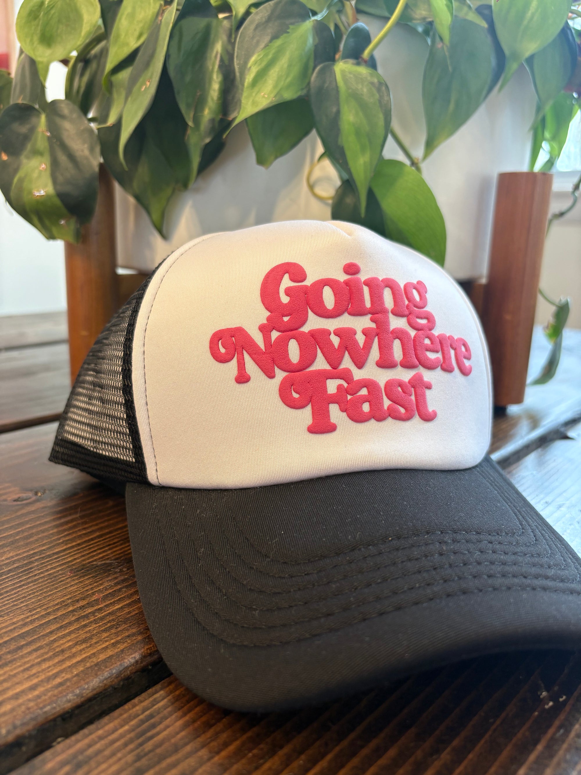 Going Nowhere Fast Trucker Hat