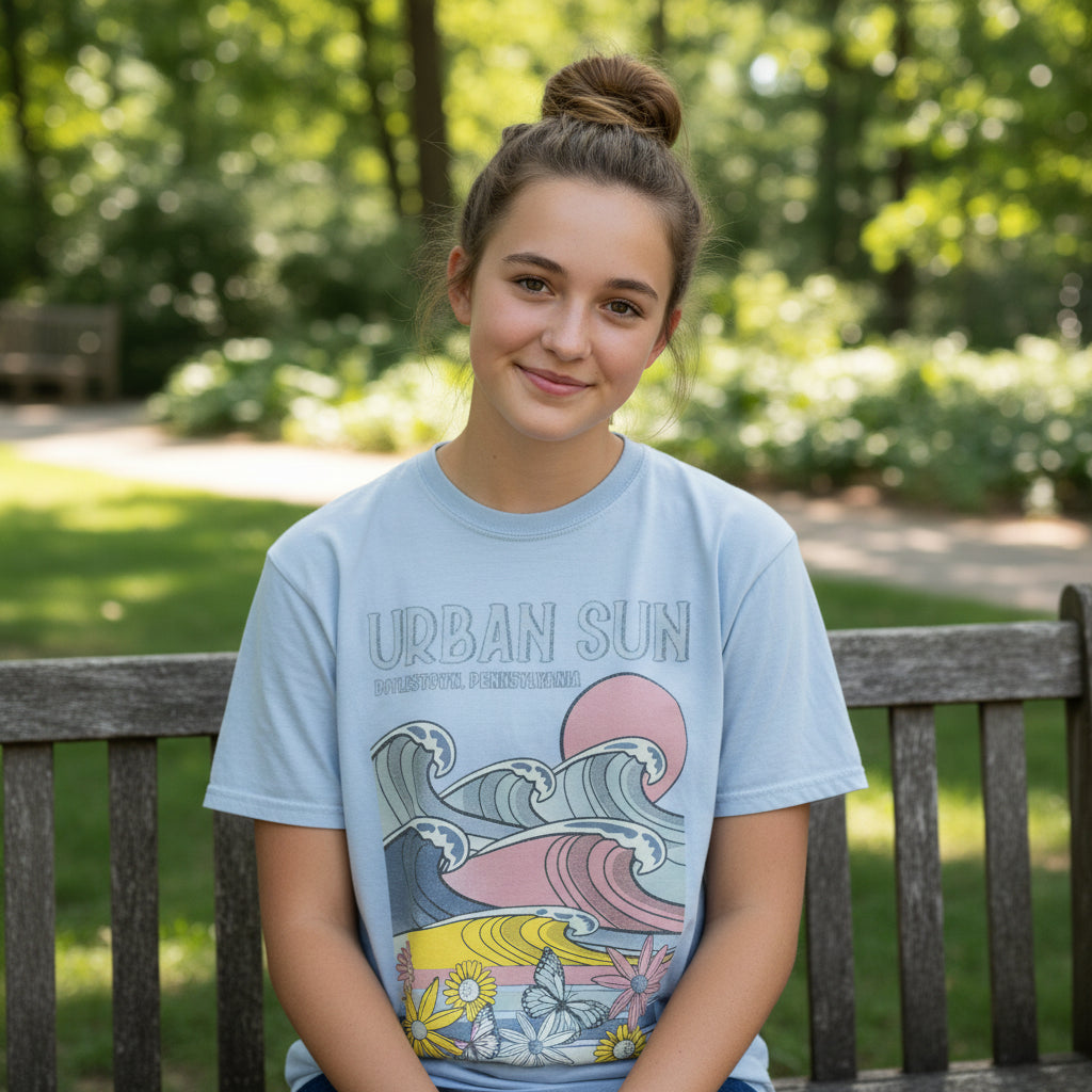 UrbanSun Butterfly Flower Tee