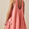 Tied Scoop Neck Dress