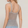 V-Neck Crochet Sweater Top