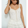 Cream Eyelet Corset