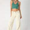 Ribbed V-Neck Bra Top