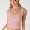Double Lace Square Crop Top