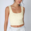 Double Lace Square Crop Top