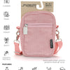 Fydelity Small Crossbody Bag - Corduroy Pink