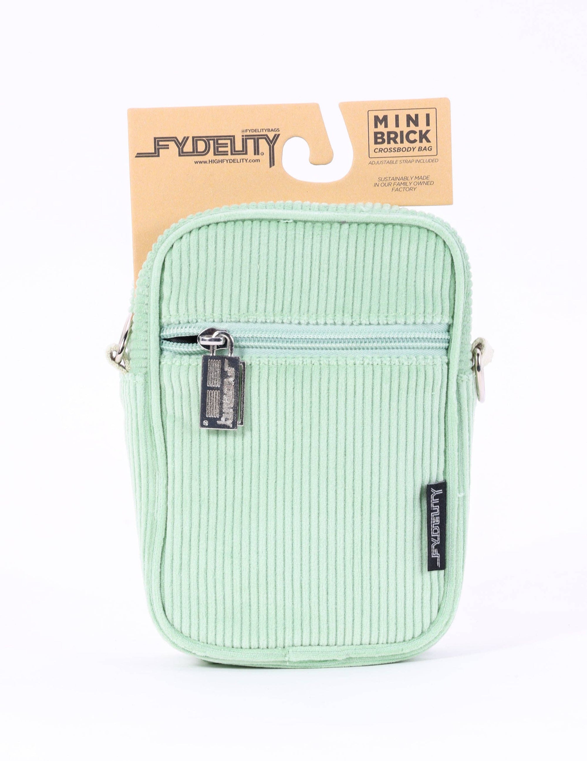Fydelity Small Crossbody Bag - Corduroy Sage