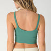 Ribbed V-Neck Bra Top