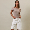 Scoop Back Striped Top