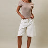 Scoop Back Striped Top