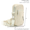 Fydelity Small Crossbody Bag - Cord Camel