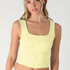 Double Lace Square Crop Top