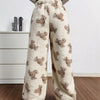 Bear Pattern Fleece Pants