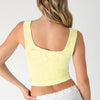 Double Lace Square Crop Top