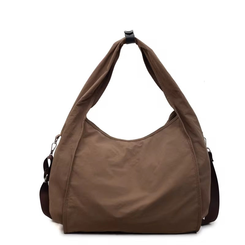 Nylon Tote Bag W/ Crossbody Strap