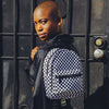 Mini Check Black Backpack