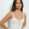 Cream Eyelet Corset