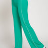 Waist Band Contrast Piping Detail Workout Pants