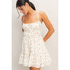 Floral Strapless Tiered Dress