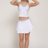 X-Back Cami Top & Flared Mini Skort Seamless Knit Set