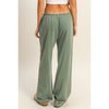 Basics High-Waisted Straight-Cut Drawstring Pants