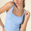 Polka Dot Edge Crop Top