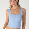 Double Lace Square Crop Top