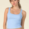 Polka Dot Edge Crop Top