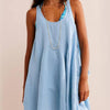 Tied Scoop Neck Dress