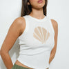 Shell Embroidery Tank