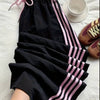 Striped Wide Leg Track Pants