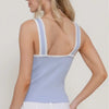 Scalloped Pearl Knit Tank