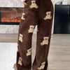 Bear Pattern Fleece Pants