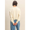 Mineral Washed Waffle Long Sleeve Top