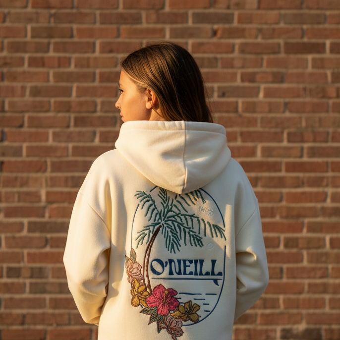 O'Neill Girl's Asher Embroidered Hoodie